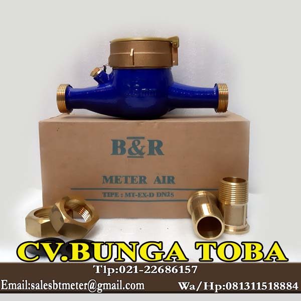 water meter b& r 1 inch