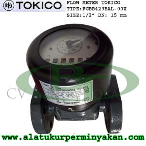 Tokico Flow Meter dn 15 mm Tipe FGBB423BAL00X flowmeter tokico | jual flowmeter tokico 1/2 inch | meteran minyak solar | flowmeter solar tokico jepang |