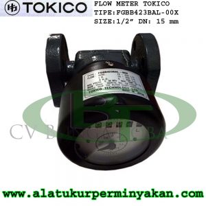 Tokico Flow Meter dn 15 mm Tipe FGBB423BAL00X flowmeter tokico | jual flowmeter tokico 1/2 inch | meteran minyak solar | flowmeter solar tokico jepang |