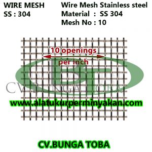 jual Wire mesh No 10 Stainless steel ss 304