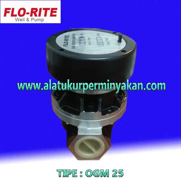 jual Oil flow meter minyak merk florite tipe OGM 25