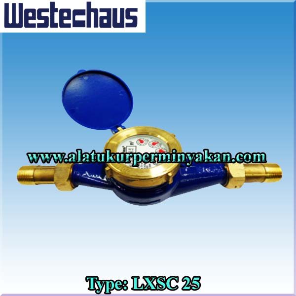 westechaus 1 inch type lxsc 25 water meter / cv.bunga toba / jual flow meter air westechaus dn 25 mm / meteran air merk westechaus / distributor westechaus