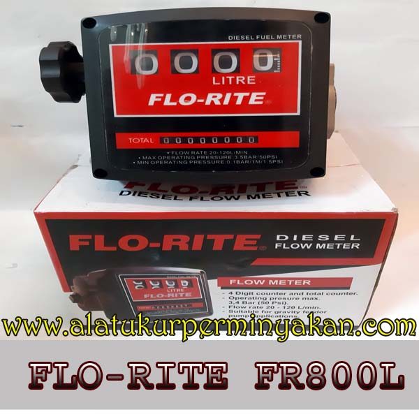 FLO RITE FR 800 L Flow meter Solar 4 digit