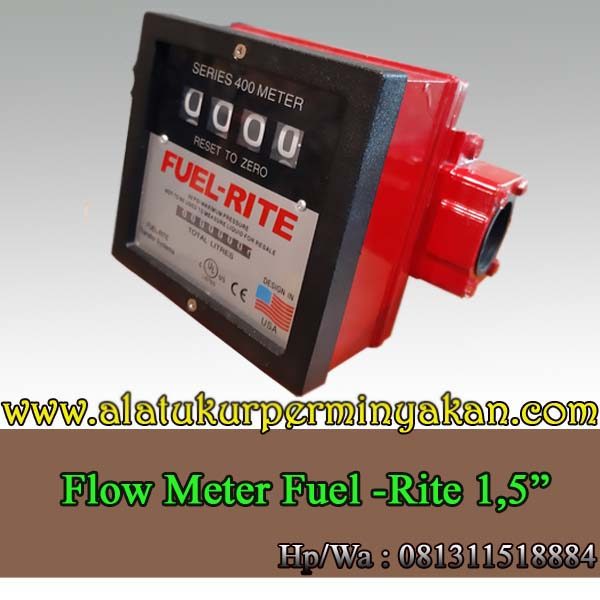 Jual Flow meter fuel Rite 4 digit 1,5 inch