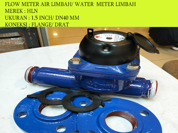 Flow meter air limbah dn40 merek hln