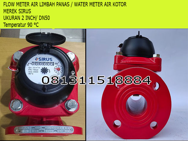 sirus flow meter limbah panas 2 inch dn50